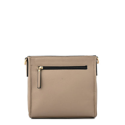 Cartera bandolera mediana bluma taupe