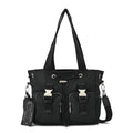 Cartera tote bindi mediana negro