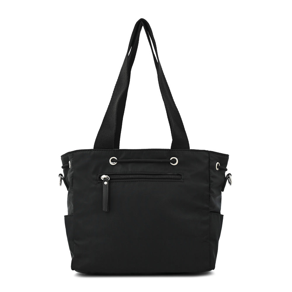 Cartera tote bindi mediana negro