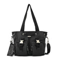 Cartera tote bindi mediana negro especial