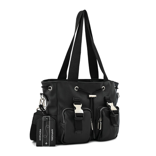 Cartera tote bindi mediana negro especial
