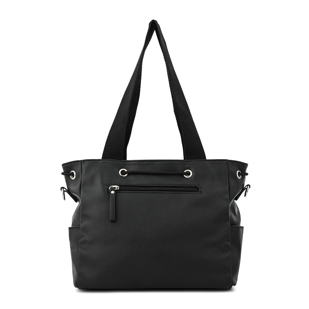Cartera tote bindi mediana negro especial