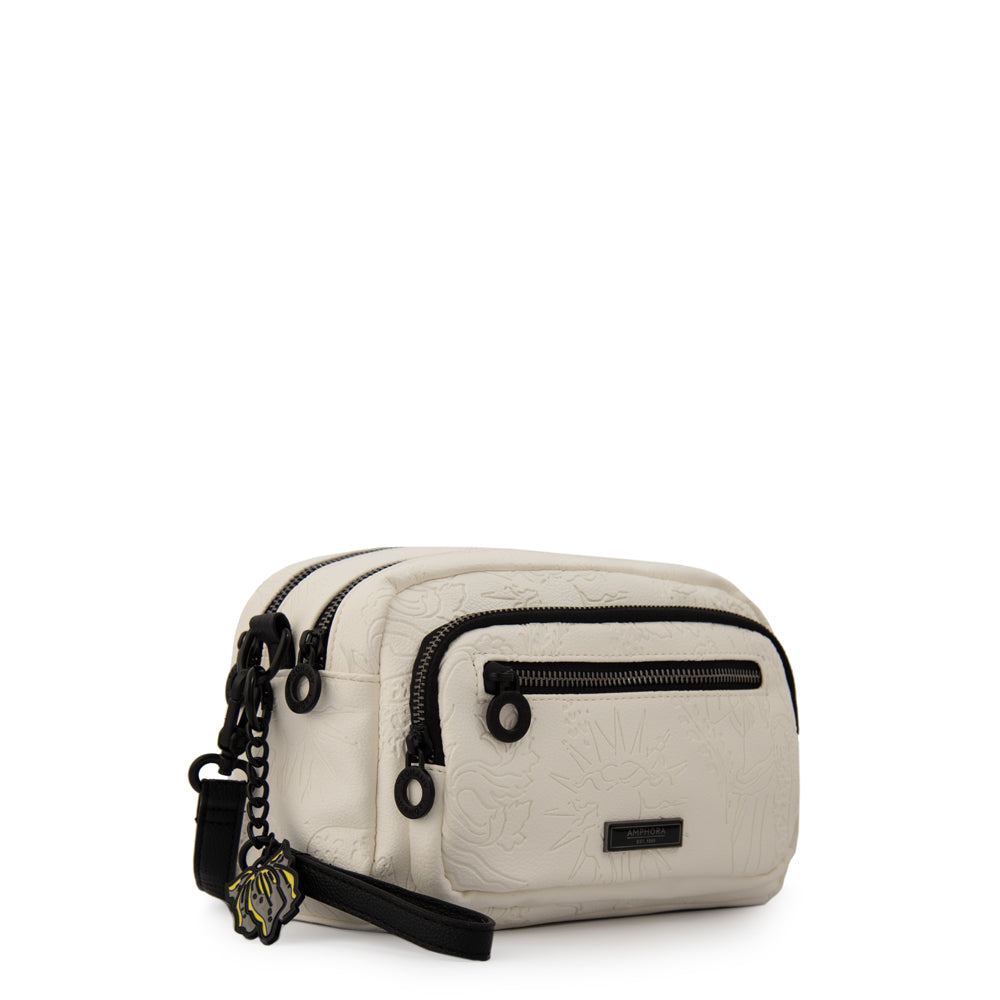 Cartera bandolera voyage pequeña blanco