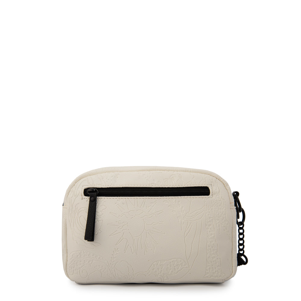Cartera bandolera voyage pequeña blanco