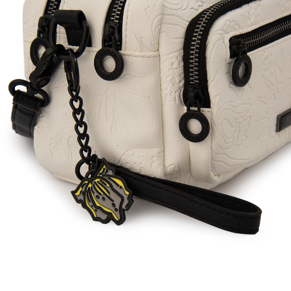 Cartera bandolera voyage pequeña blanco