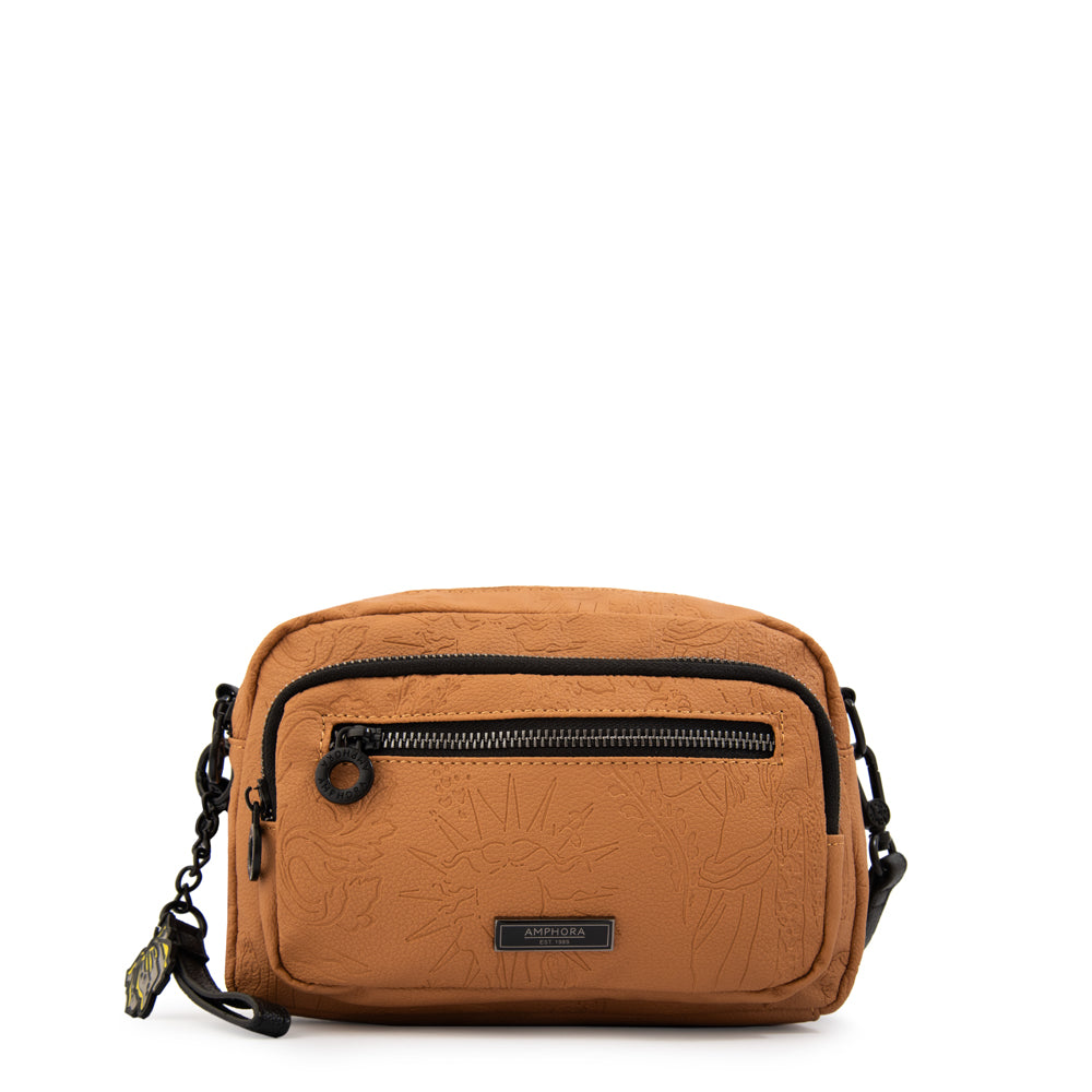 Cartera bandolera voyage pequeña camel