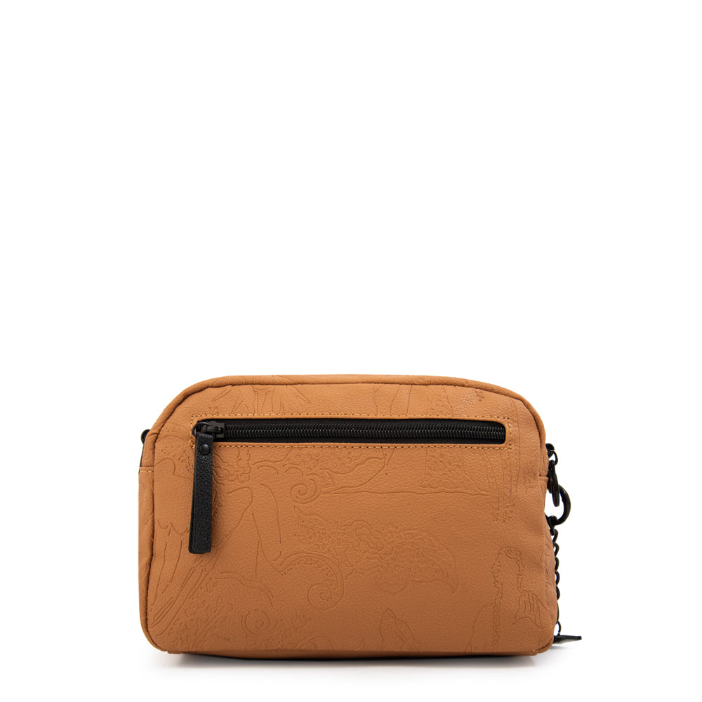 Cartera bandolera voyage pequeña camel