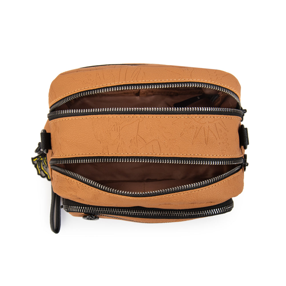 Cartera bandolera voyage pequeña camel