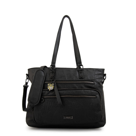 Cartera tote porta notebook voyage grande negro