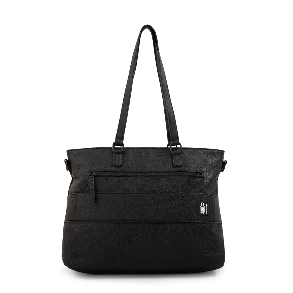 Cartera tote porta notebook voyage grande negro
