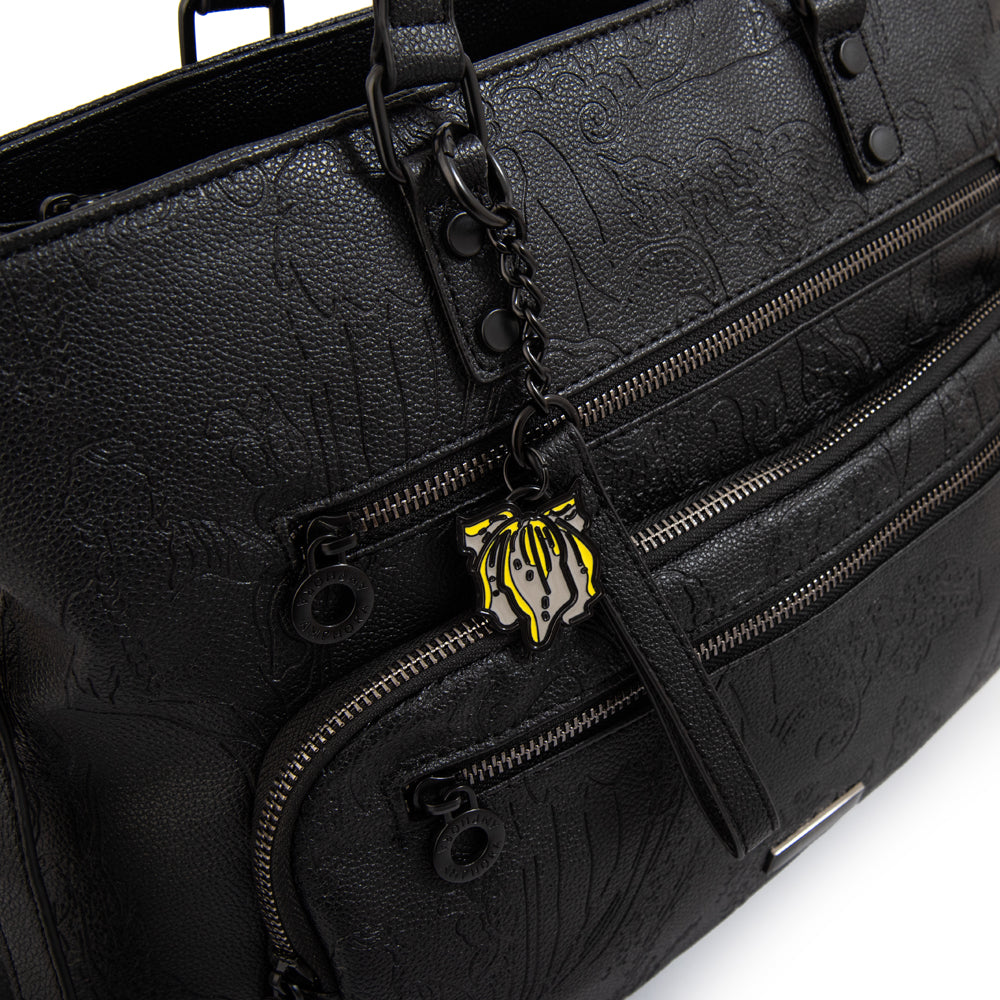 Cartera tote porta notebook voyage grande negro