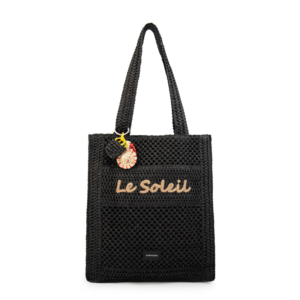 Bolso perla grande negro