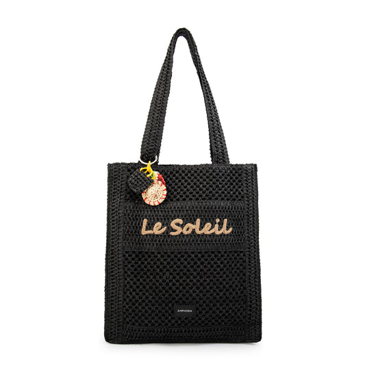 Bolso perla grande negro