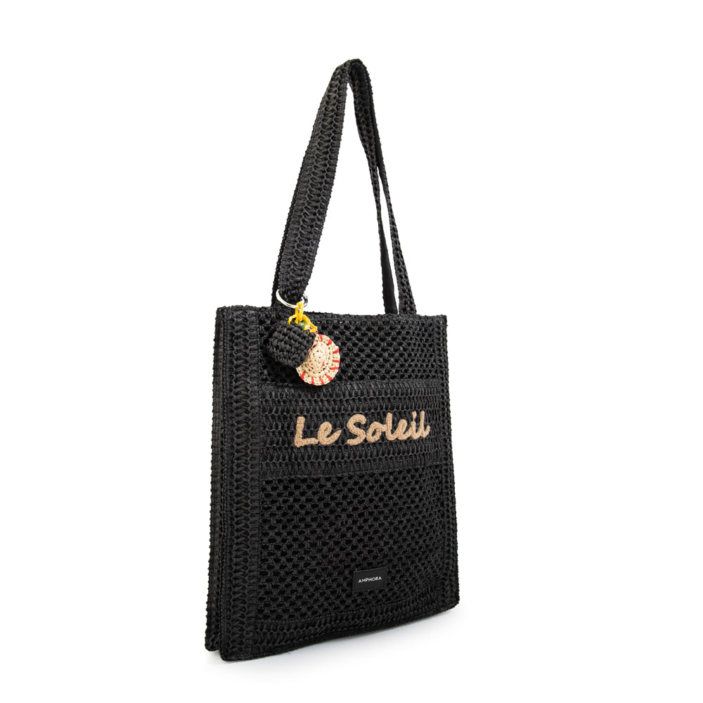 Bolso perla grande negro