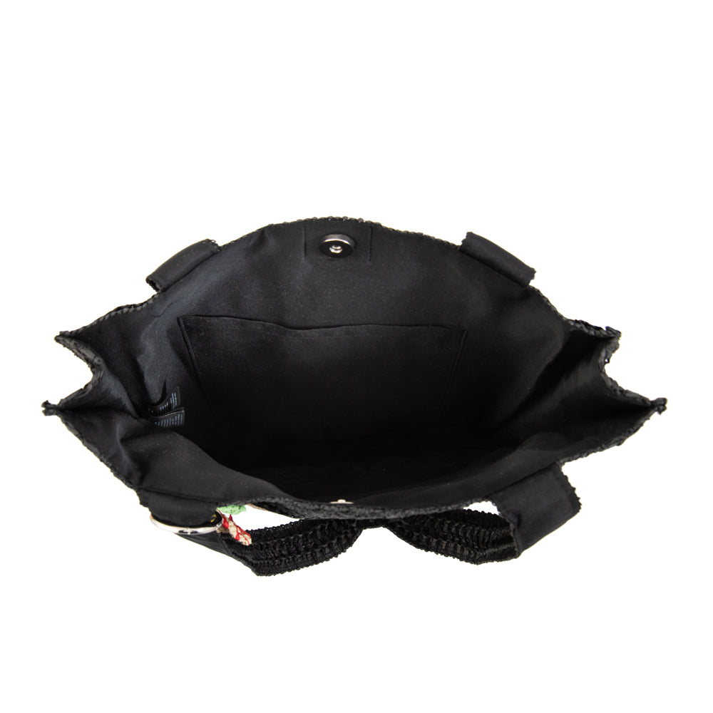 Bolso perla grande negro