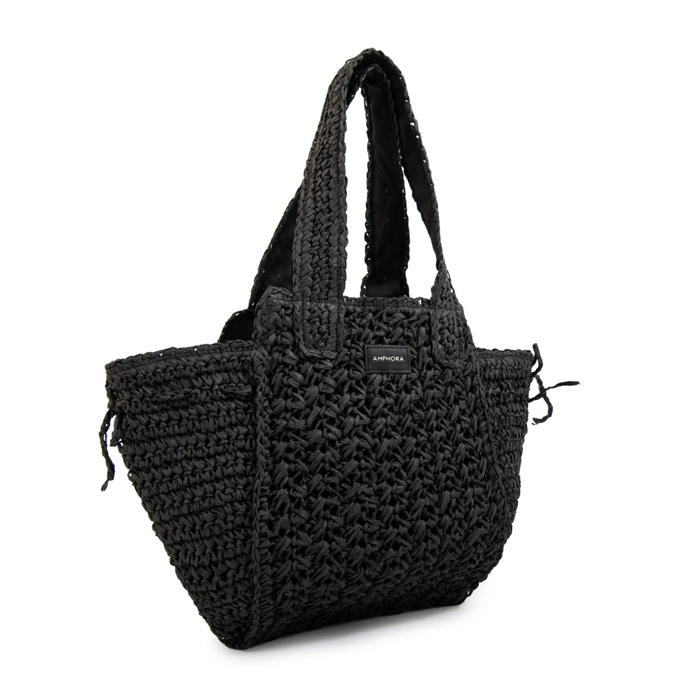 Bolso pistacho grande negro