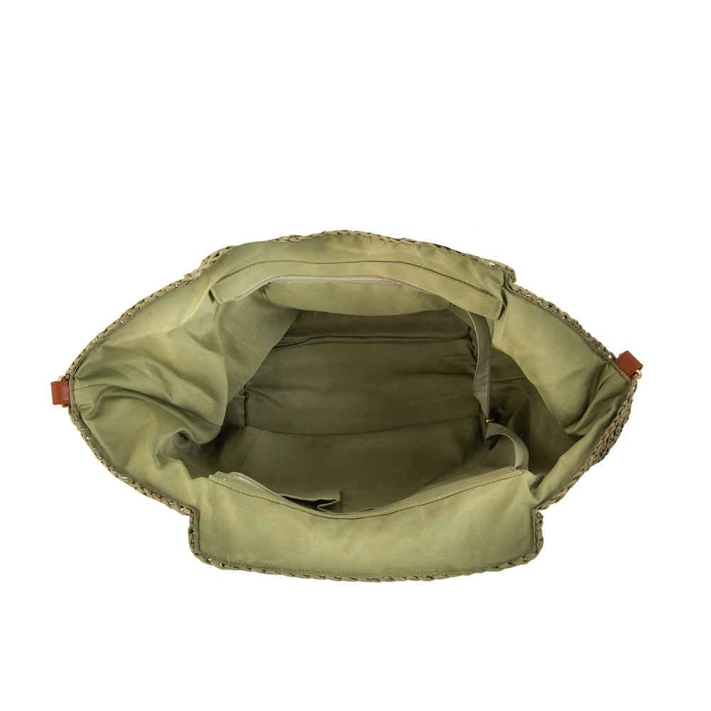 Bolso pistacho grande verde oliva