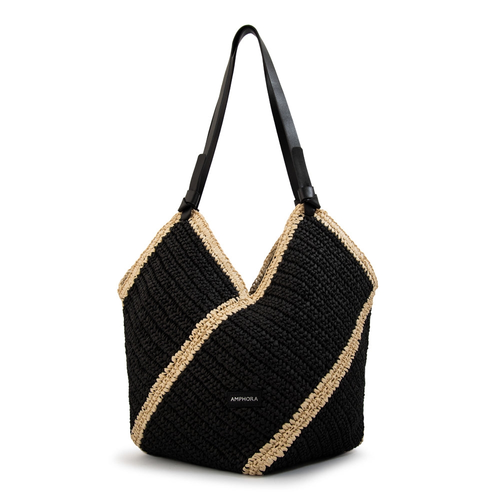Bolso playa pirita grande negro