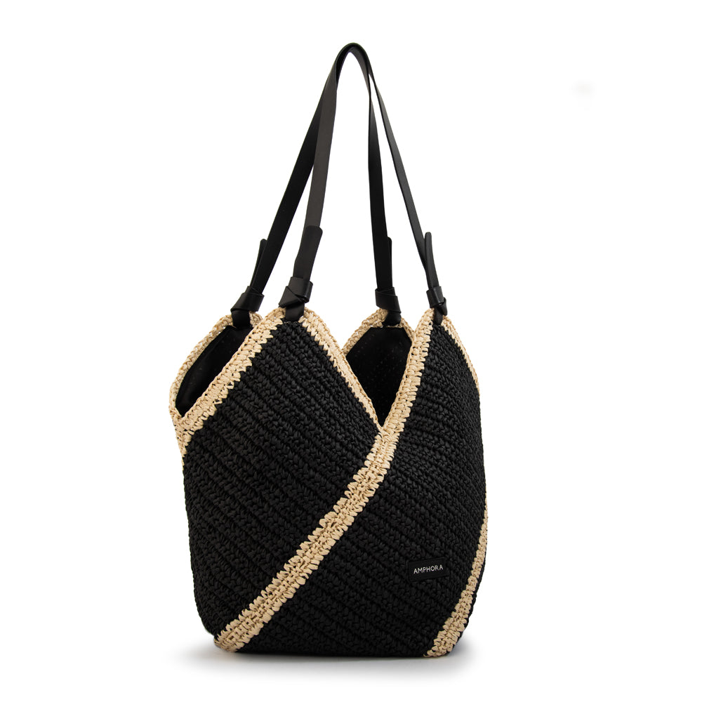 Bolso playa pirita grande negro