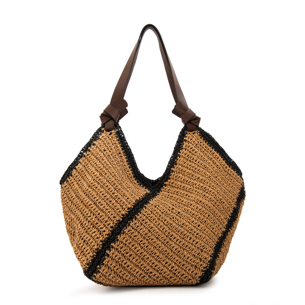 Bolso pirita grande beige oscuro