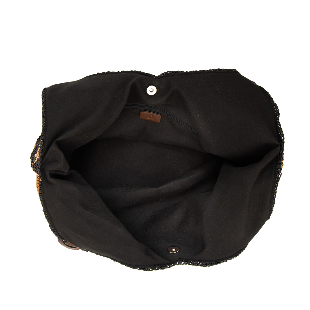 Bolso playa pirita grande beige oscuro