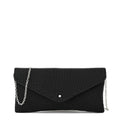 Cartera fiesta con tapa smith pequeña negro