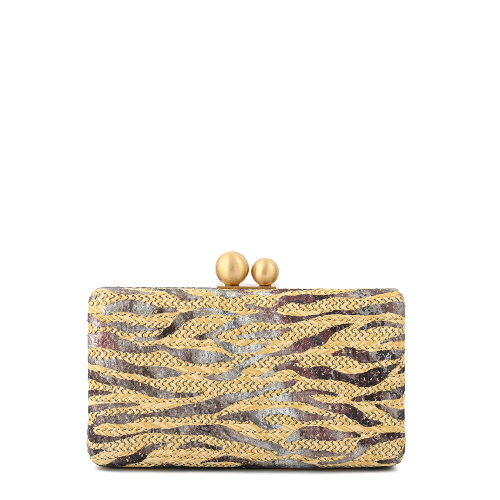 Cartera fiesta milani pequeña beige