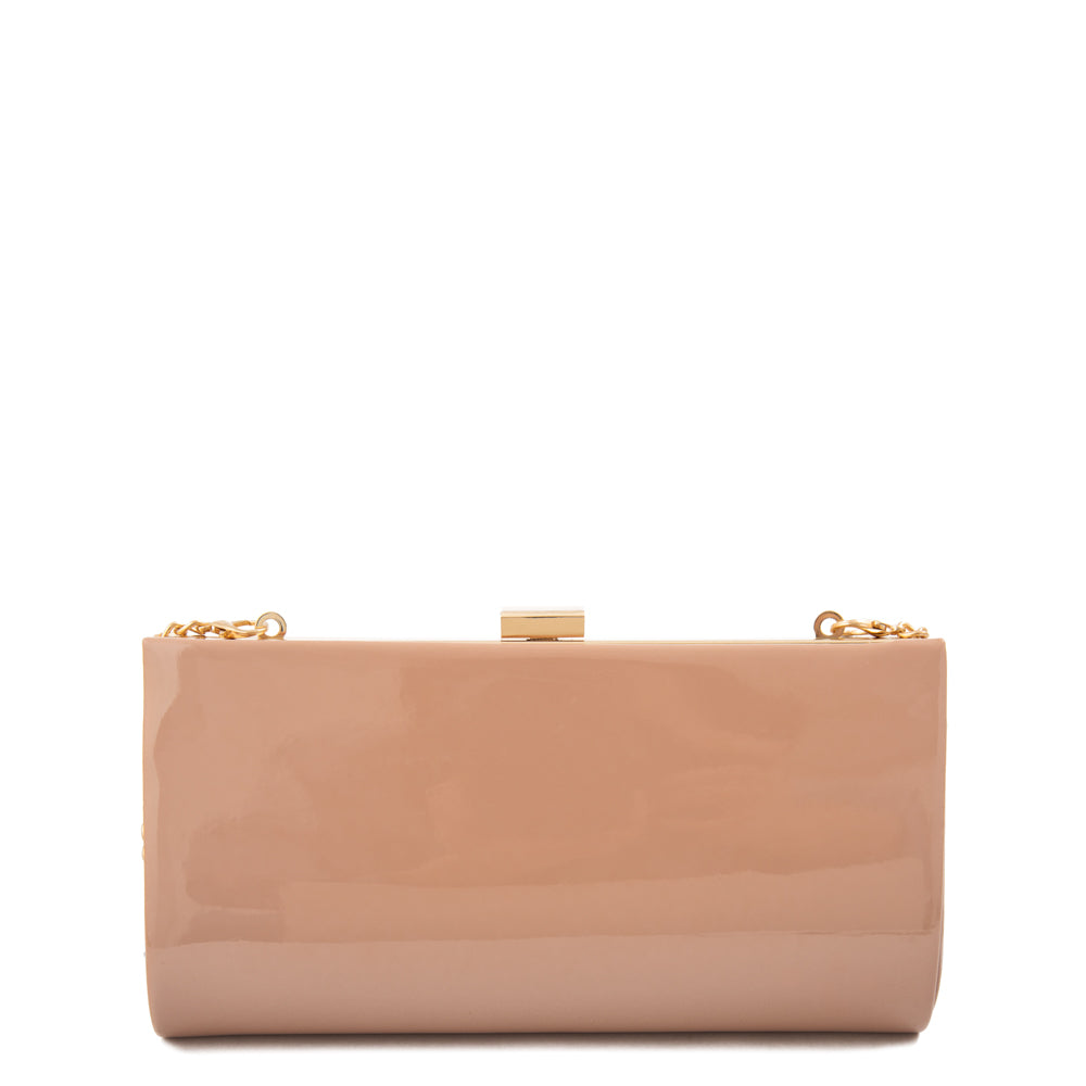 Cartera fiesta parisi pequeña beige oscuro