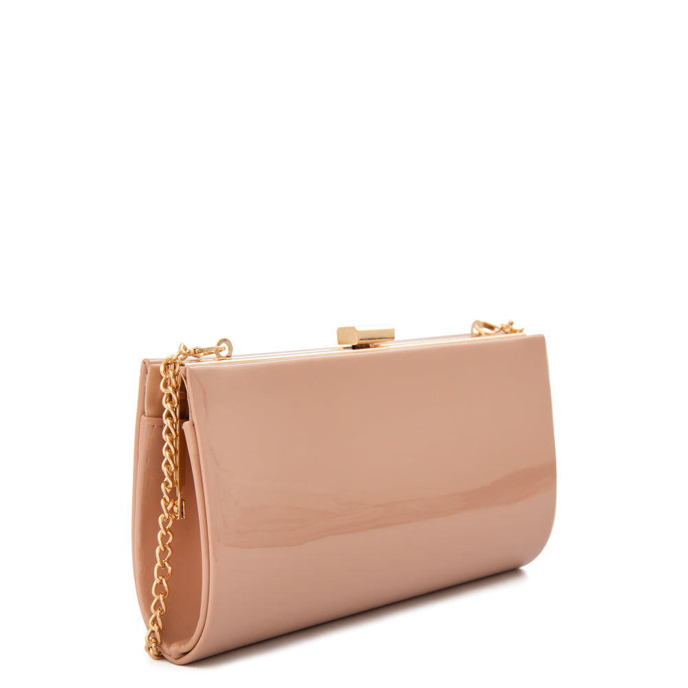 Cartera fiesta parisi pequeña beige oscuro