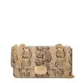 Cartera fiesta beliza pequeña beige oscuro