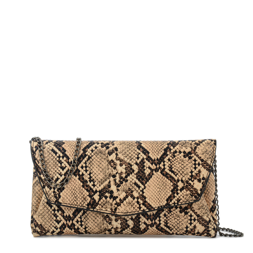 Cartera fiesta cotty pequeña beige oscuro