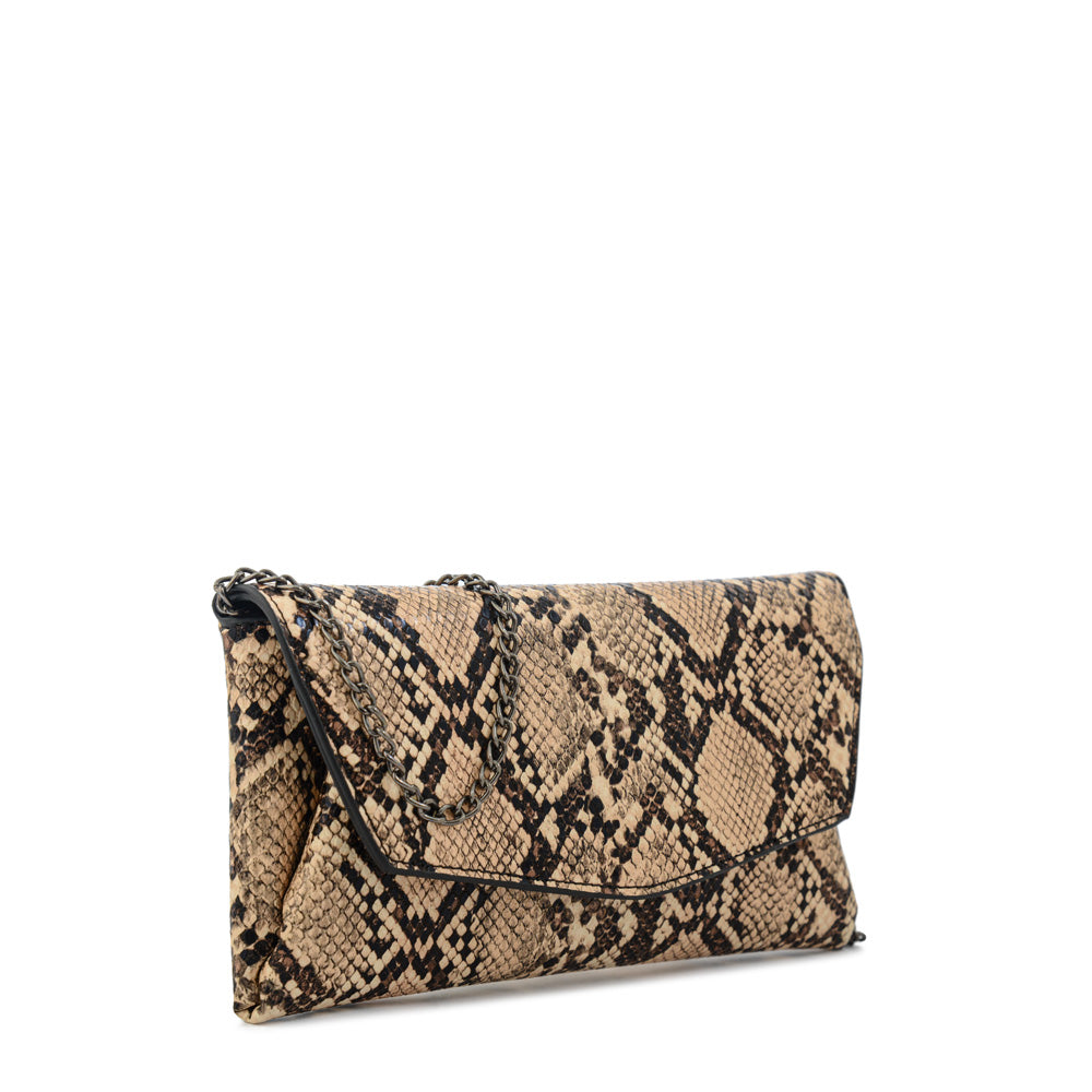 Cartera fiesta cotty pequeña beige oscuro