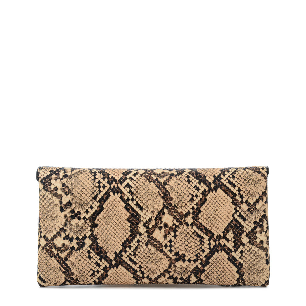 Cartera fiesta cotty pequeña beige oscuro