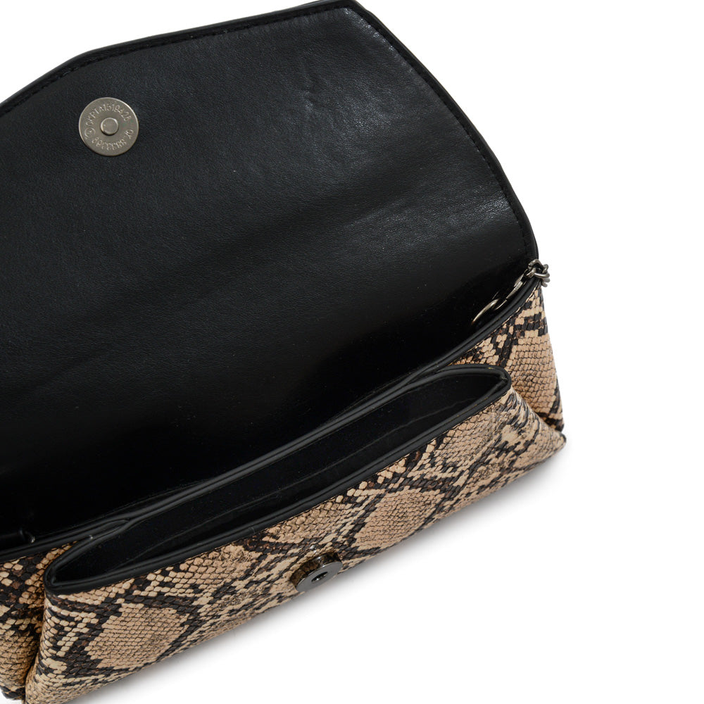 Cartera fiesta cotty pequeña beige oscuro