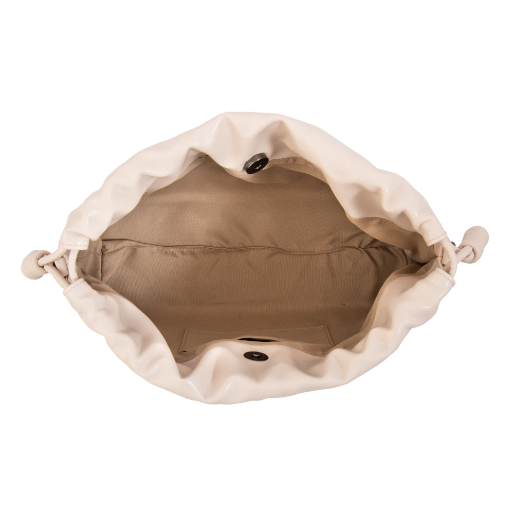 Cartera bandolera isabella pequeña beige