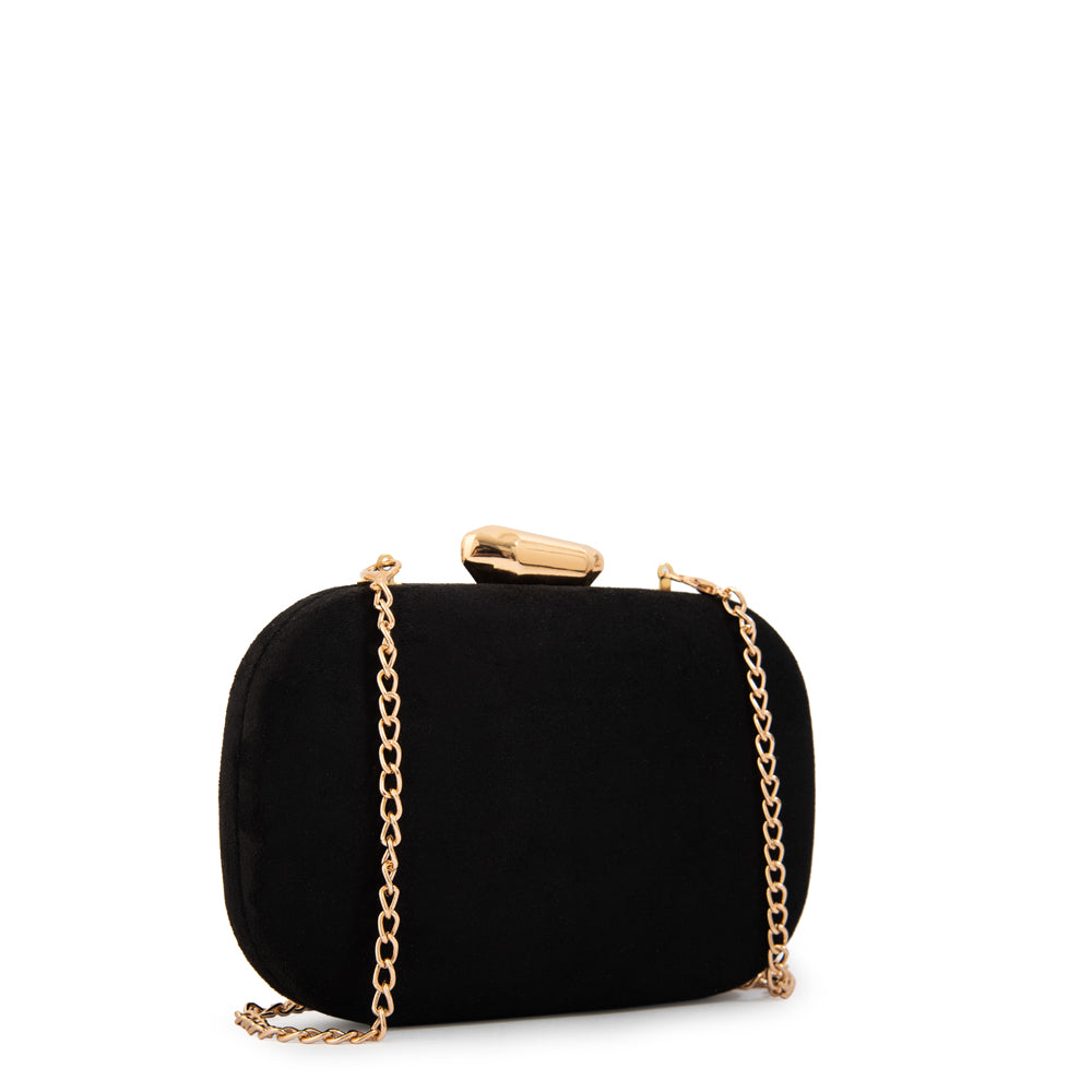 Cartera cofre fiesta bella pequeña negro