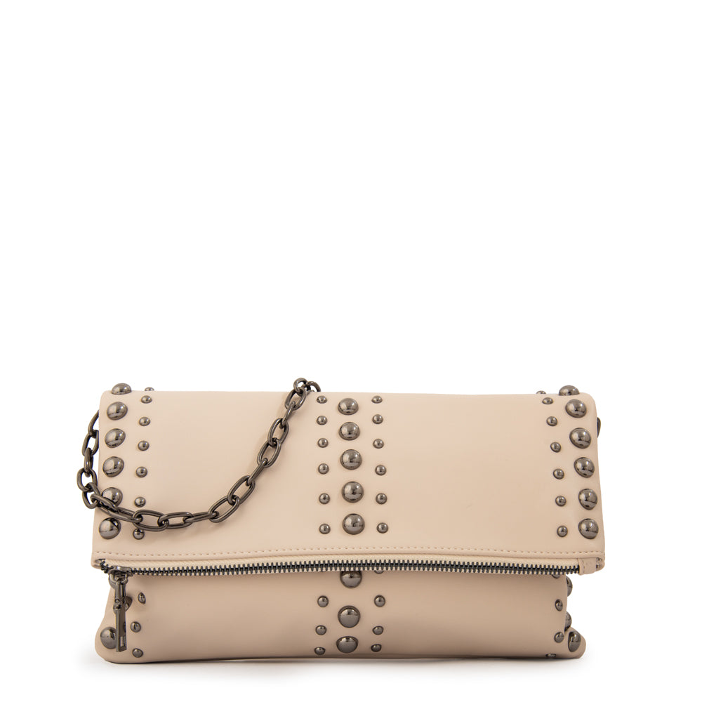 Cartera bandolera stefani pequeña blanco crudo
