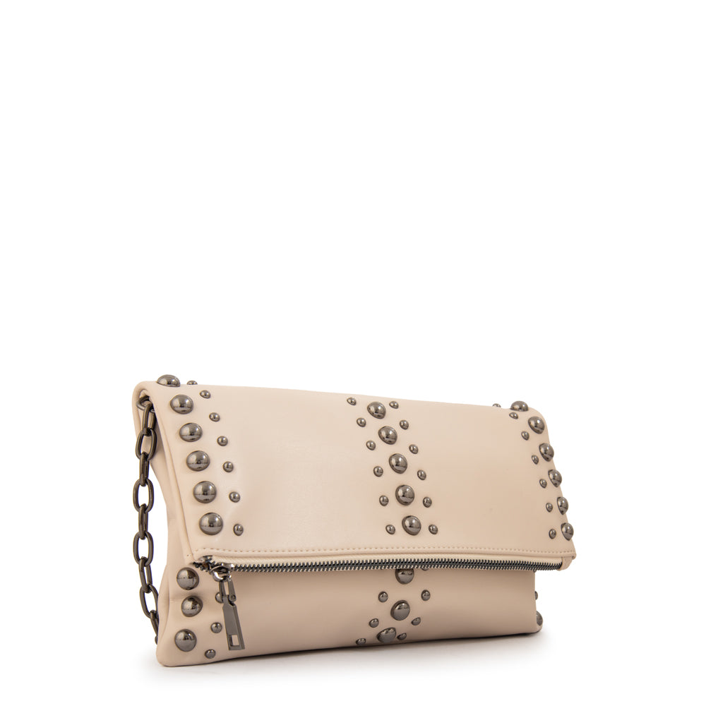 Cartera bandolera stefani pequeña blanco crudo