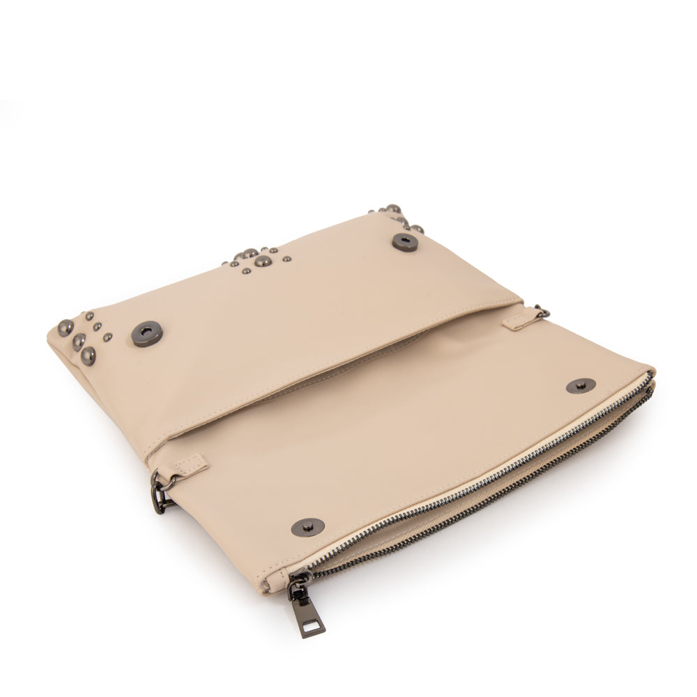 Cartera bandolera stefani pequeña blanco crudo
