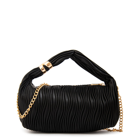 Cartera corte oval lissandra pequeña negro