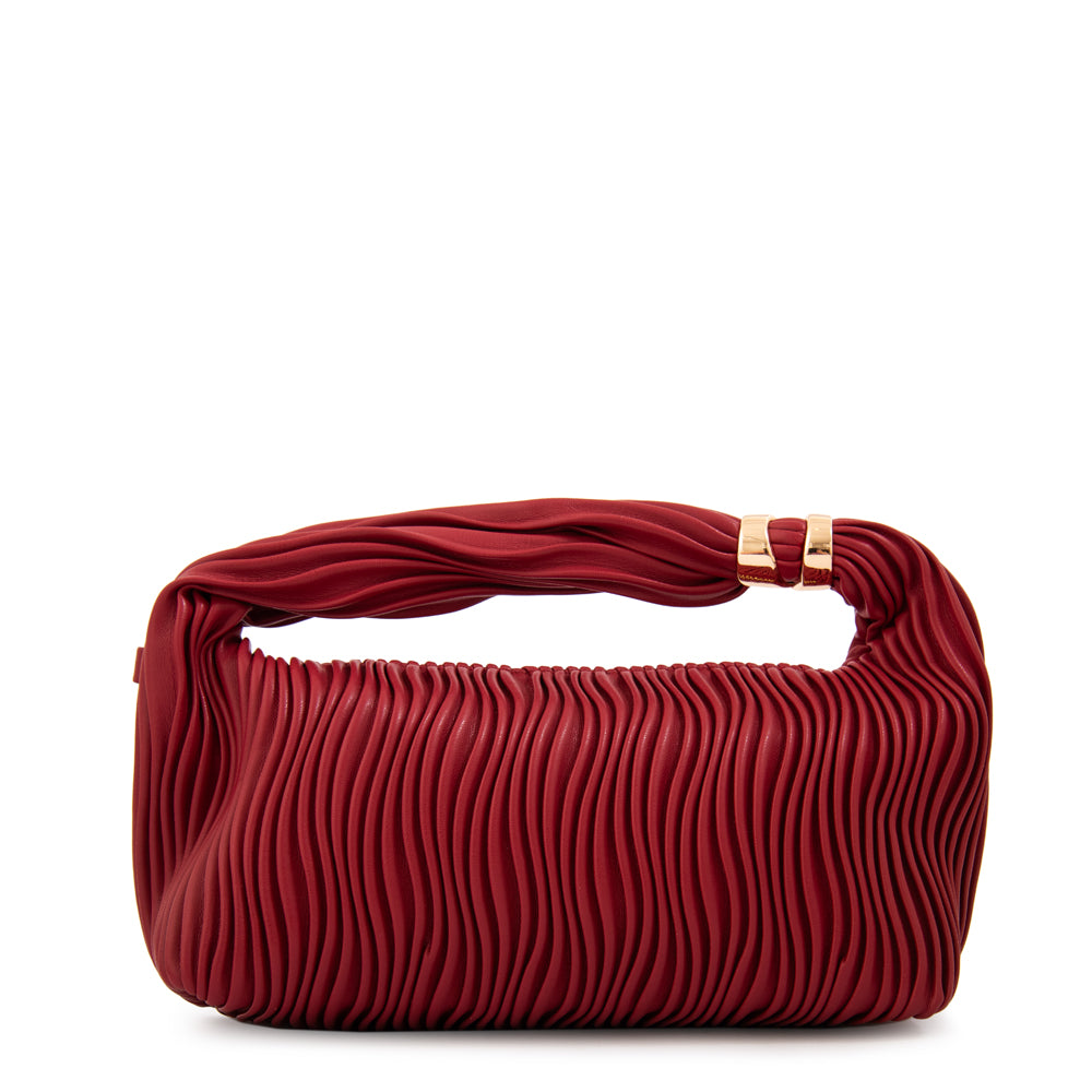 Cartera corte oval lissandra pequeña rojo