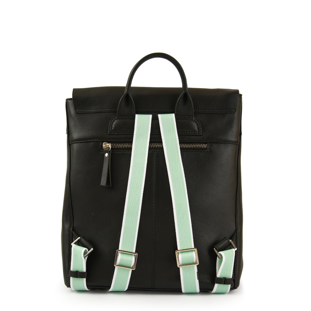 Mochila parana cuero negro