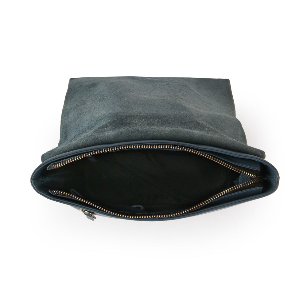 Mochila parana cuero celeste