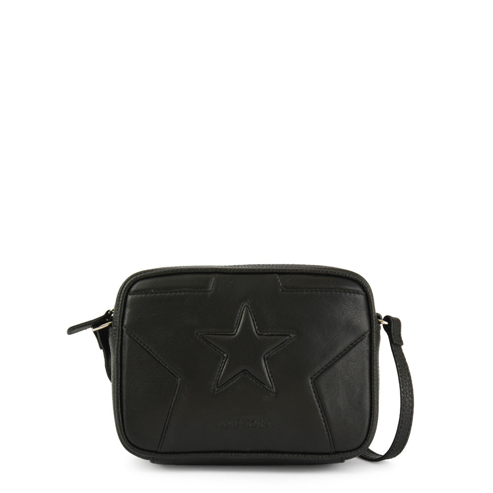 Cartera Bandolera étoiles pequeña negro