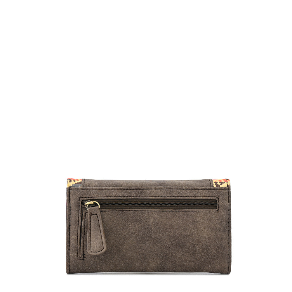 Billetera acordeon calvin mediana café oscuro