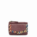 amphora calvin monedero con flap exterior purpura