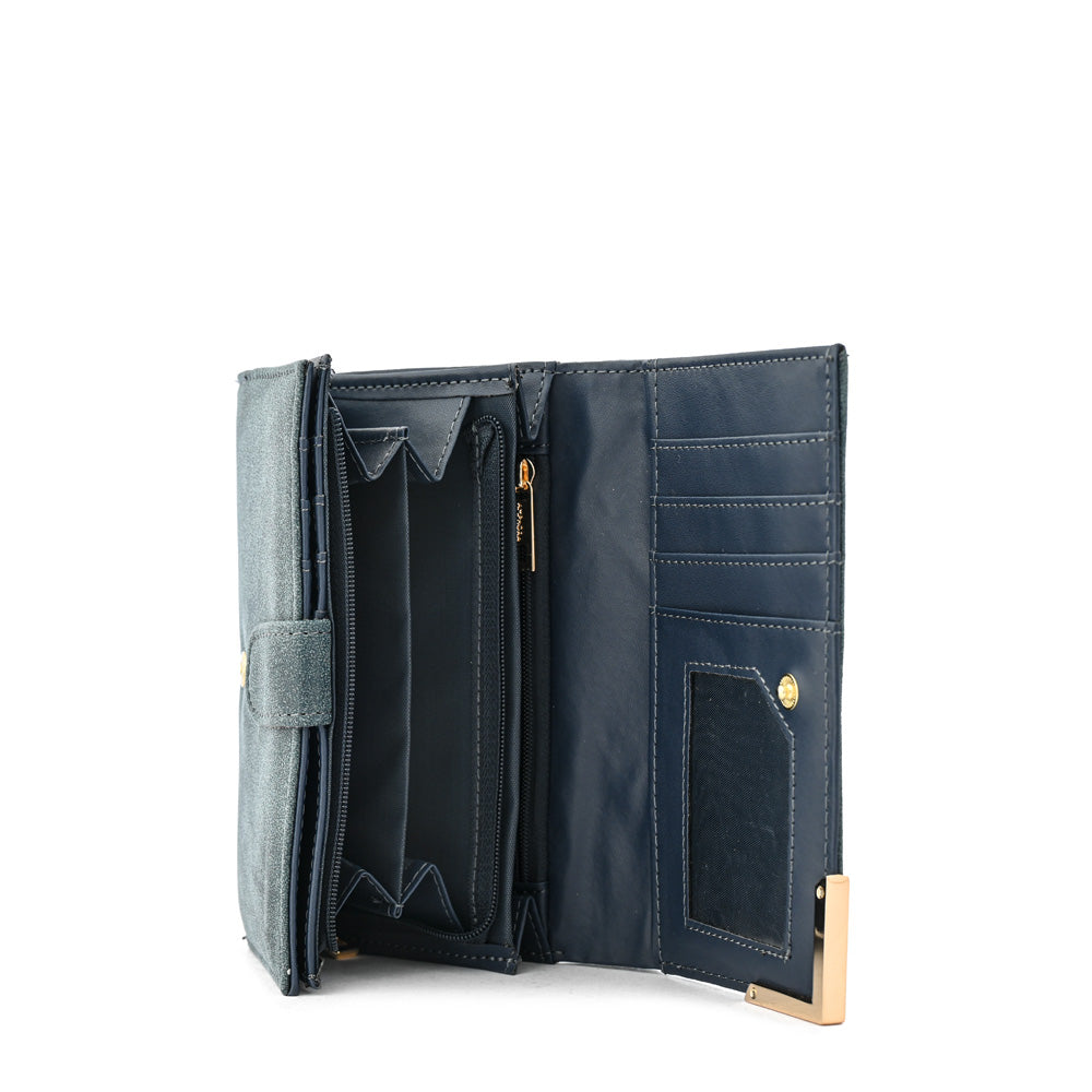 Billetera acordeon eleonor mediana azul