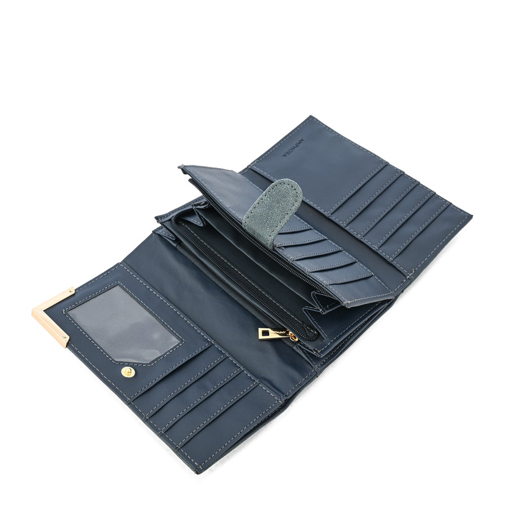 Billetera acordeon eleonor mediana azul