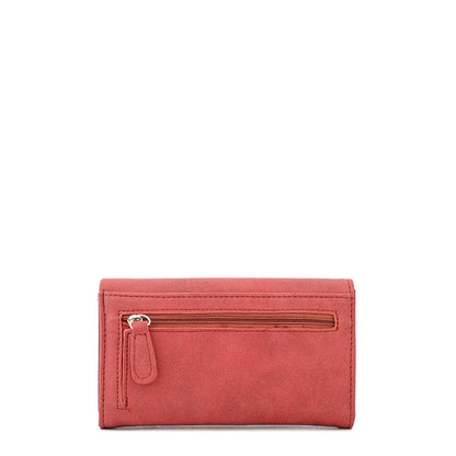 Billetera Mediana Eleonor Rojo Oscuro