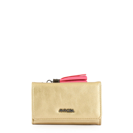 Billetera Mediana Budapest Dorado – Amphora Chile